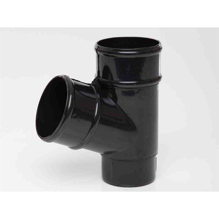 Round Downpipe 68mm Black Branch RR129